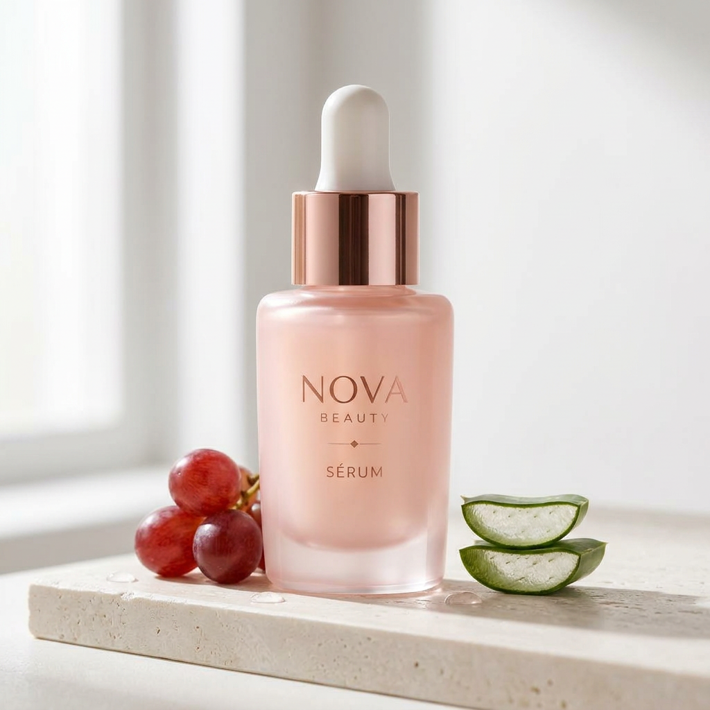 Nova Beauty Sérum com uvas e aloe vera